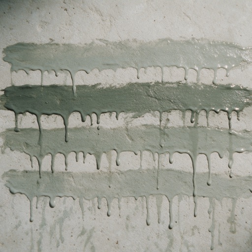 Cover of Slow Current: grey-green bands of paint on stone